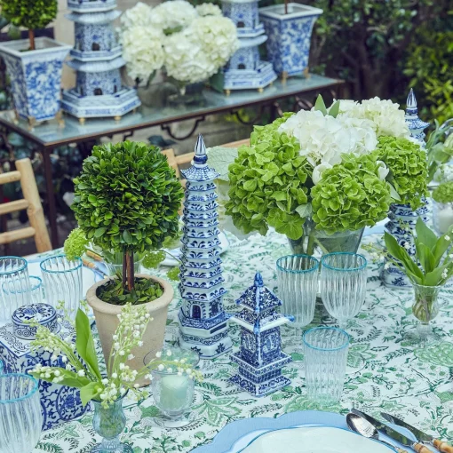 Year-round Decorations | Spring Decorations<Mrs. Alice Chinoiserie Porcelain Pagoda