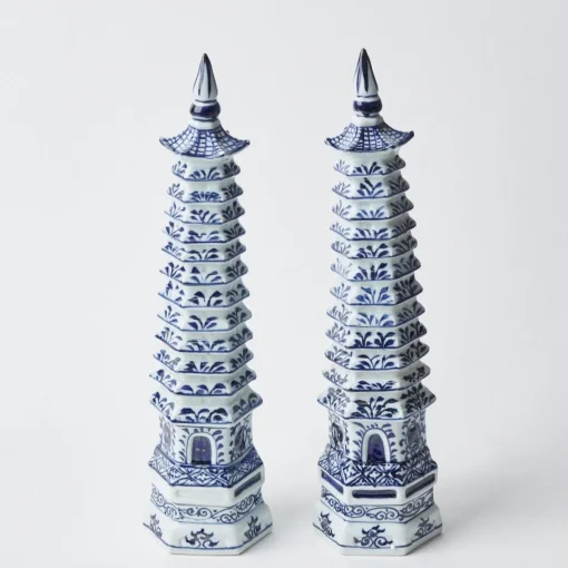 Year-round Decorations | Spring Decorations<Mrs. Alice Chinoiserie Porcelain Pagoda