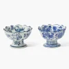 Summer Crockery | For Him<Mrs. Alice Chinoiserie Scalloped Nibble Bowls (Pair)