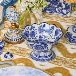 Summer Crockery | For Him<Mrs. Alice Chinoiserie Scalloped Nibble Bowls (Pair)