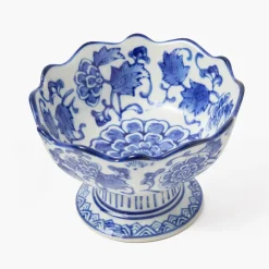 Summer Crockery | For Him<Mrs. Alice Chinoiserie Scalloped Nibble Bowls (Pair)