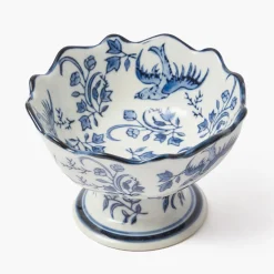 Summer Crockery | For Him<Mrs. Alice Chinoiserie Scalloped Nibble Bowls (Pair)