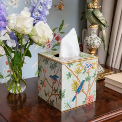 For Her | For The Homemaker<Mrs. Alice Chinoiserie Tole Tissue Box