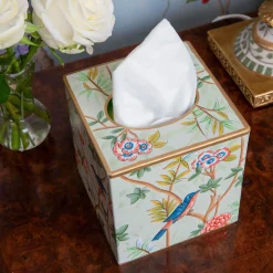 For Her | For The Homemaker<Mrs. Alice Chinoiserie Tole Tissue Box