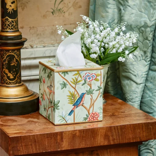 For Her | For The Homemaker<Mrs. Alice Chinoiserie Tole Tissue Box