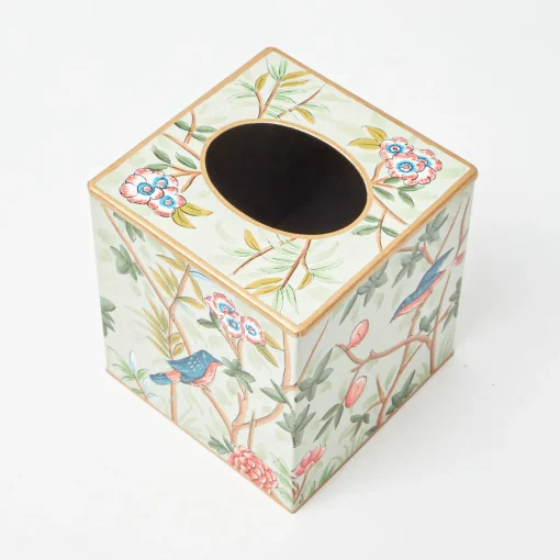 For Her | For The Homemaker<Mrs. Alice Chinoiserie Tole Tissue Box