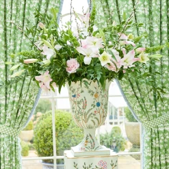 Vases | Vases & Planters<Mrs. Alice Chinoiserie Tole Urn & Pedestal