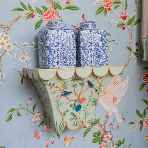 For Her | For The Homemaker<Mrs. Alice Chinoiserie Tole Wall Sconce