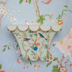 For Her | For The Homemaker<Mrs. Alice Chinoiserie Tole Wall Sconce