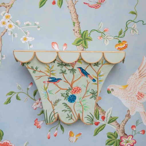 For Her | For The Homemaker<Mrs. Alice Chinoiserie Tole Wall Sconce