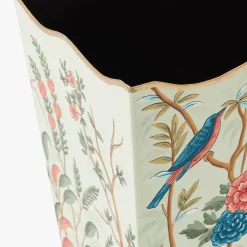 For Her | For The Homemaker<Mrs. Alice Chinoiserie Tole Waste Paper Bin