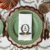 Napkins | Mrs. Alice Monogram<Mrs. Alice Chocolate Bow Garland White Linen Napkins (Set of 4)