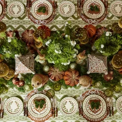 Table Linen Sets<Mrs. Alice Chocolate Bow Laurel Placemats & Napkins (Set of 4)