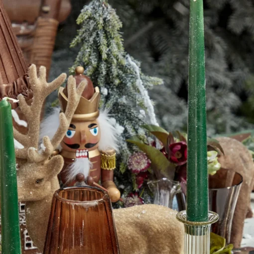 Christmas Decorations<Mrs. Alice Chocolate Brown & Gold Nutcracker (Pair)