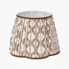 Lampshades<Mrs. Alice Chocolate Brown Ikat Lampshade (30cm)
