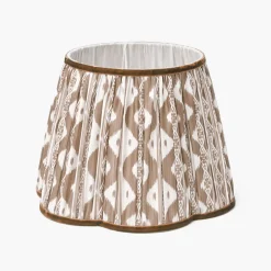Lampshades<Mrs. Alice Chocolate Brown Ikat Lampshade (30cm)