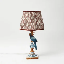 Lampshades<Mrs. Alice Chocolate Brown Ikat Lampshade (30cm)