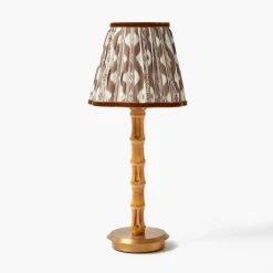 Summer Lighting | Lampshades<Mrs. Alice Chocolate Brown Ikat Lampshade (18cm)
