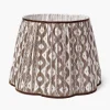 Lampshades<Mrs. Alice Chocolate Ikat Lampshade (40cm)
