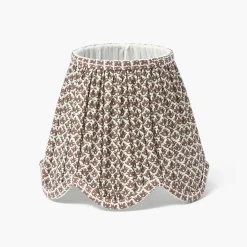 Lampshades<Mrs. Alice Chocolate Lotus Deep Scalloped Lampshade (18cm)