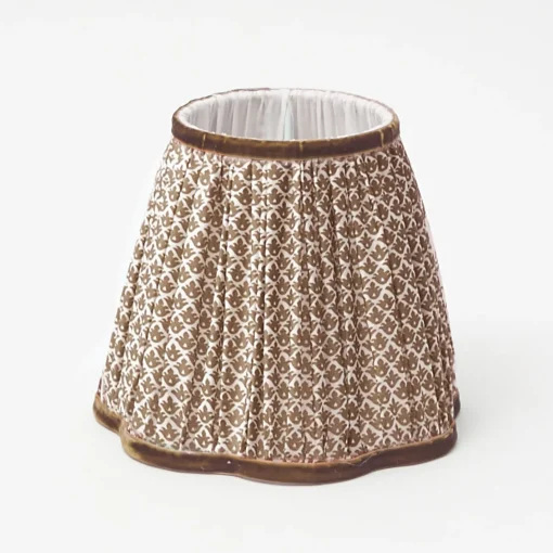 Lampshades<Mrs. Alice Chocolate Lotus Lampshade (18cm)