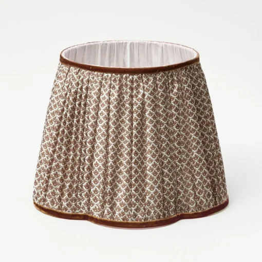 Lampshades<Mrs. Alice Chocolate Lotus Lampshade (30cm)