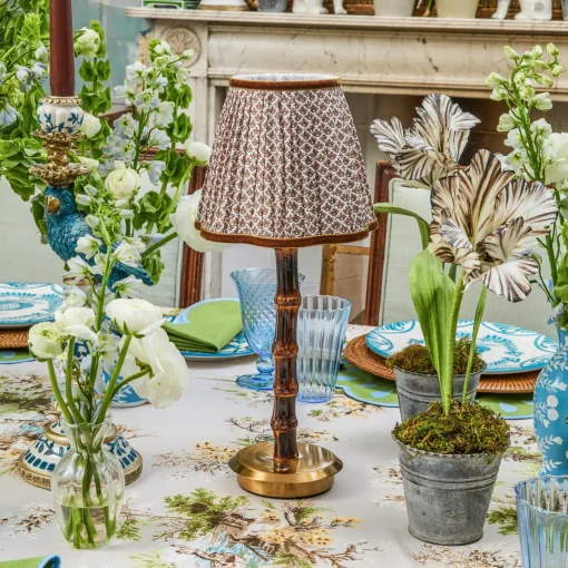 Lampshades<Mrs. Alice Chocolate Lotus Lampshade (18cm)