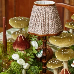 Lampshades<Mrs. Alice Chocolate Lotus Lampshade (18cm)