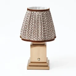Lampshades<Mrs. Alice Chocolate Lotus Lampshade (18cm)
