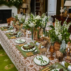 Tablecloths | For The Chalet<Mrs. Alice Chocolate Pheasant Tablecloth