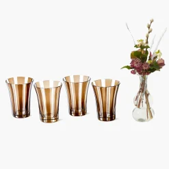 Glasses<Mrs. Alice Chocolate Positano Glasses (Set of 4)