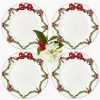 Dinner Plates | Crockery Sets<Mrs. Alice Christmas Garland Dinner Plate (Set of 4)