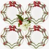Crockery Sets<Mrs. Alice Christmas Garland Dinner & Starter Plates (Set of 8)