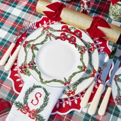 Crockery Sets<Mrs. Alice Christmas Garland Dinner & Starter Plates (Set of 8)