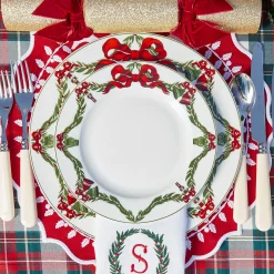 Crockery Sets<Mrs. Alice Christmas Garland Dinner & Starter Plates (Set of 8)