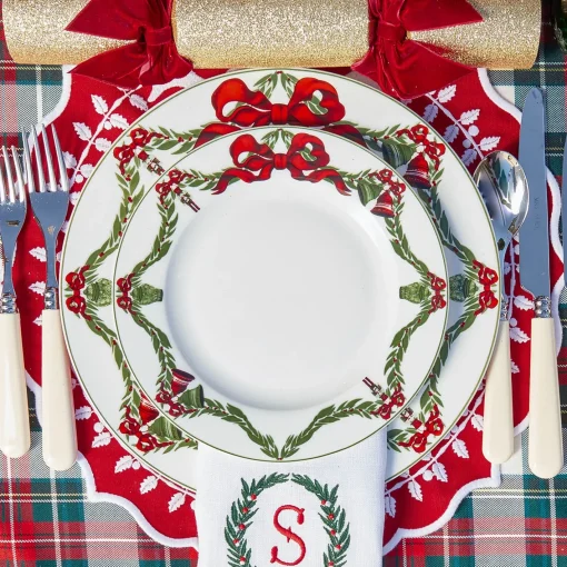 Crockery Sets<Mrs. Alice Christmas Garland Dinner & Starter Plates (Set of 8)
