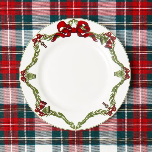Dinner Plates<Mrs. Alice Christmas Garland Dinner Plate