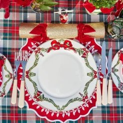 Crockery Sets<Mrs. Alice Christmas Garland Dinner & Starter Plates (Set of 8)