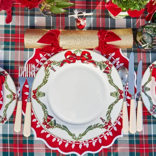 Crockery Sets<Mrs. Alice Christmas Garland Dinner & Starter Plates (Set of 8)