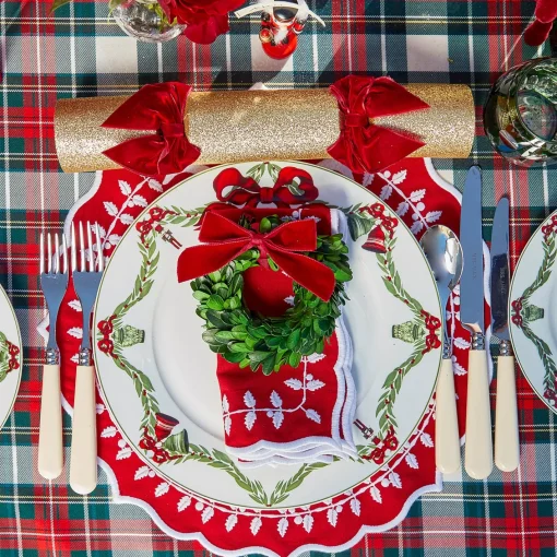 Dinner Plates<Mrs. Alice Christmas Garland Dinner Plate