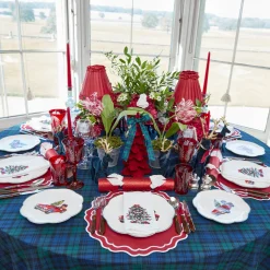 Napkins<Mrs. Alice Christmas Tree White Linen Napkins (Set of 4)