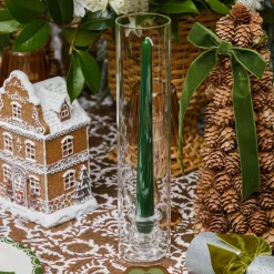 Summer Glassware | Summer Candleware<Mrs. Alice Claudia Glass Hurricane Candle Holder (Pair)