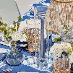 Summer Glassware | Summer Candleware<Mrs. Alice Claudia Glass Hurricane Candle Holder (Pair)