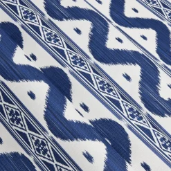 Serena Fresson Fabrics<Mrs. Alice Cobalt Blue Ikat Stripe Fabric