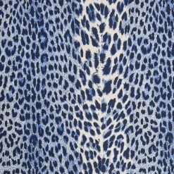 Serena Fresson Fabrics<Mrs. Alice Cobalt Blue Leopard Fabric