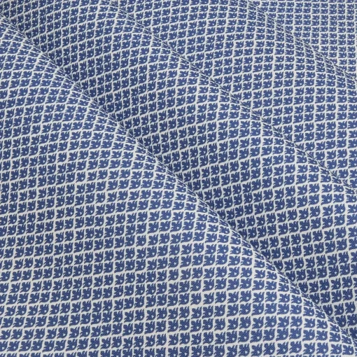 Serena Fresson Fabrics<Mrs. Alice Cobalt Blue Lotus Flower Fabric