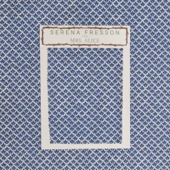 Serena Fresson Fabrics<Mrs. Alice Cobalt Blue Lotus Flower Fabric