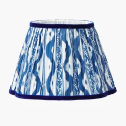 Lampshades<Mrs. Alice Cobalt Ikat Lampshade (22cm)