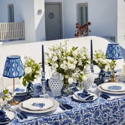 Lampshades<Mrs. Alice Cobalt Ikat Lampshade (18cm)