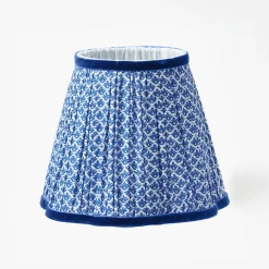 Lampshades<Mrs. Alice Cobalt Lotus Lampshade (18cm)